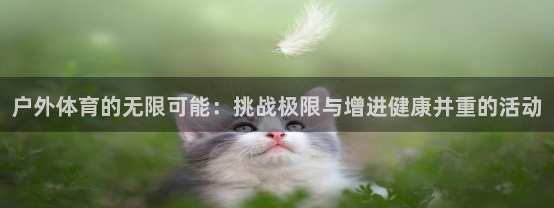 三亿体育网页版：户外体育的无限可能：挑战极限与增进健康并重的活动